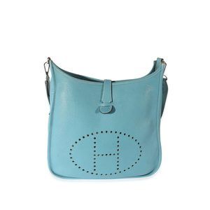 Hermes Clemence Blue Jean Evelyne III